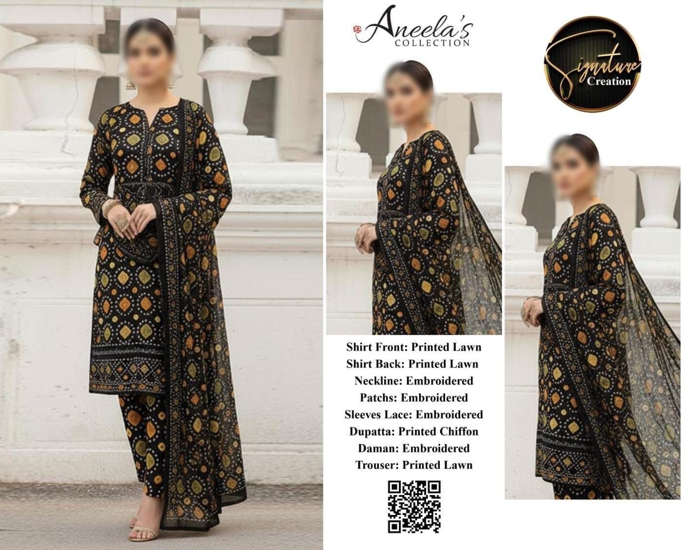 ANEELA'S Fancy Lawn Embroidery - Image 2